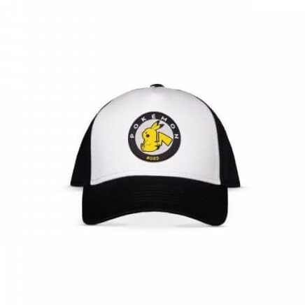 Šiltovka Pokémon Pikachu - čiernobiela