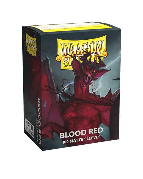 Levně Obaly na karty Dragon Shield Standard Sleeves - Matte Blood Red - 100 ks