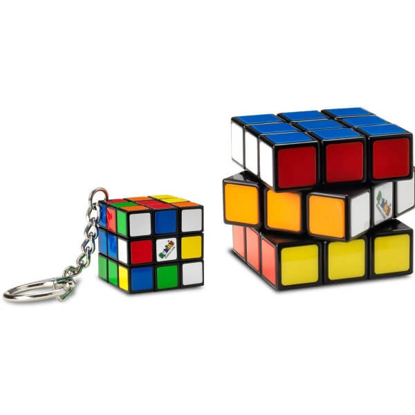 Levně Rubikova kostka sada klasik 3x3 + přívěsek