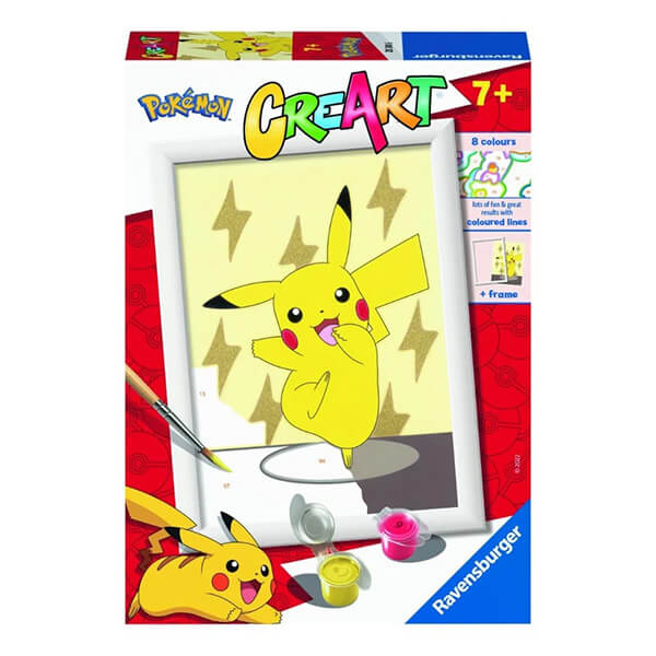 Pokémon Creart malování podle čísel - Pikachu