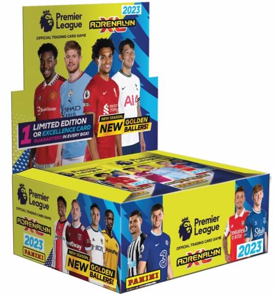 Veselý drak Panini Premier League 2022/2023 booster box futbalové karty