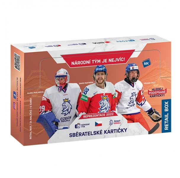 Levně Hokejové karty Národní tým 2021/2022 - Retail box