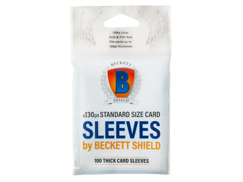 Levně Obaly na karty Beckett Shield Standard Card Sleeves - Thick 130pt - 100 ks