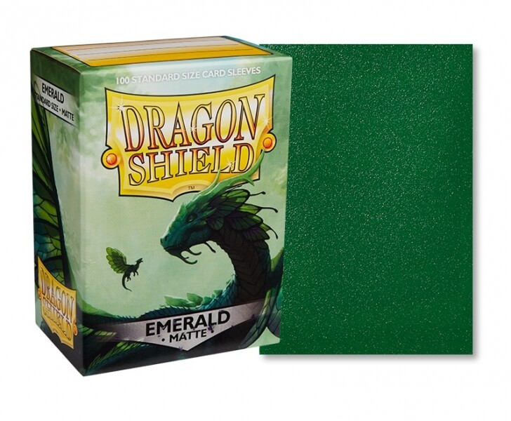 Levně Obaly na karty Dragon Shield Protector - Matte Emerald - 100ks