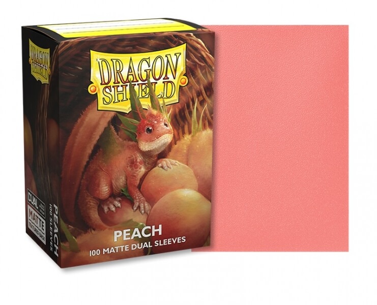 Levně Obaly na karty Dragon Shield Protector - Dual Matte Peach - 100ks