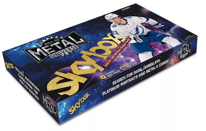 Levně 2021-2022 NHL UD Skybox Metal Universe Hockey Hobby Box