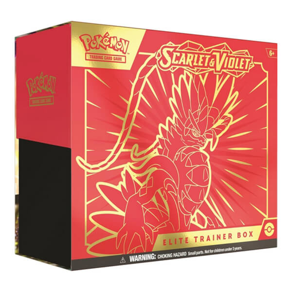 Levně Pokémon Scarlet and Violet Elite Trainer Box - Koraidon (červený)