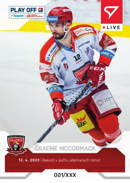 Levně Hokejová karta Tipsport ELH 2022-2023 - L-116 Graeme McCormack