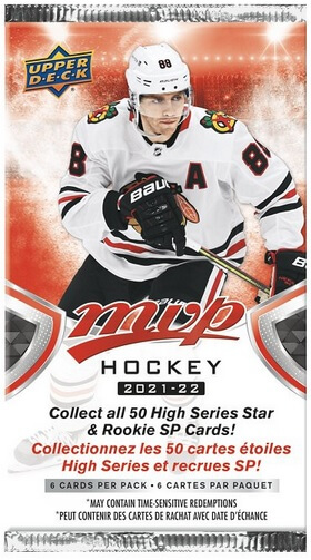 Levně 2021-22 NHL Upper Deck MVP Gravity Feed balíček - hokejové karty