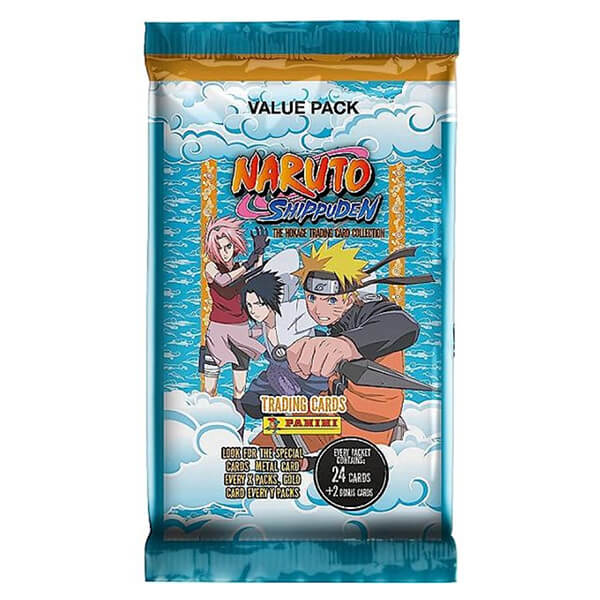 Naruto karty - Naruto Shippuden Hokage Trading Cards Value Pack (26 karet)