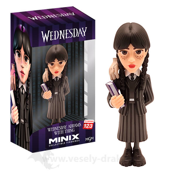 Levně Wednesday figurka Minix - Wednesday with Thing