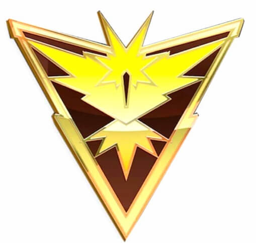 Levně Odznak Team Instinct z Pokémon Go