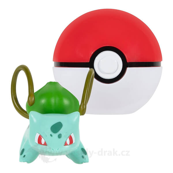 Levně Pokémon Clip and Go Poké Ball - figurka Bulbasaur