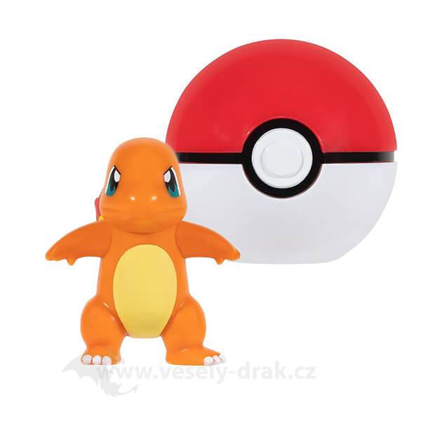 Levně Pokémon Clip and Go Poké Ball - figurka Charmander