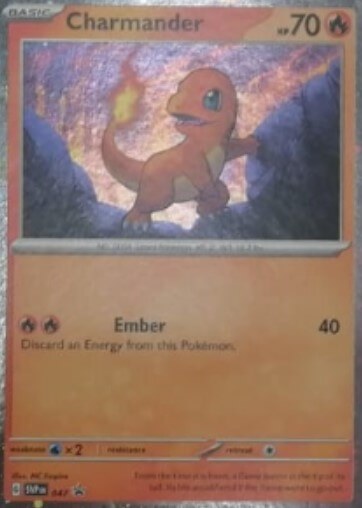 Levně Pokémon karta Charmander promo z Poster Collection 151