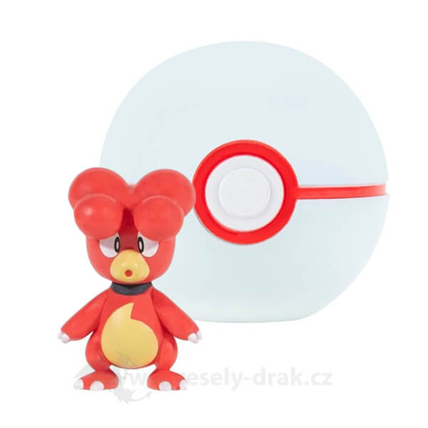 Levně Pokémon Clip and Go Premier Ball - figurka Magby