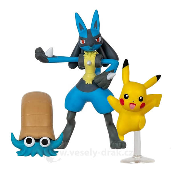 Levně Pokémon akční figurky Pikachu, Omanyte, Lucario 5 - 8 cm