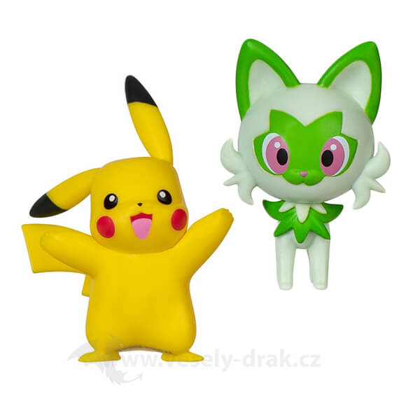 Levně Pokémon akční figurky Pikachu a Sprigatito 5 cm