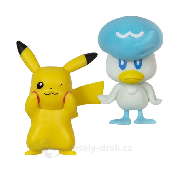 Levně Pokémon akční figurky Pikachu a Quaxly 5 cm