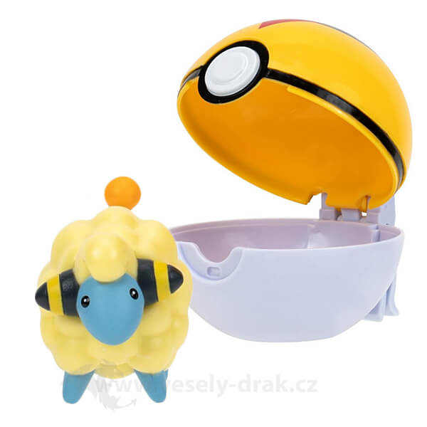 Pokémon Clip and Go Level Ball - figurka Mareep