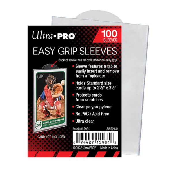 Obaly na karty UltraPro Easy Grip do toploaderu - 100 ks