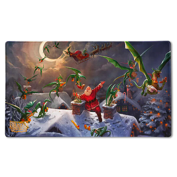 Levně Hrací podložka na karty Dragon Shield Christmas 2023