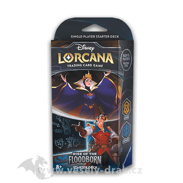 Disney Lorcana TCG: Rise of the Floodborn Starter Deck - Amber a Saphire