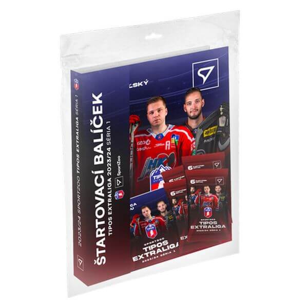 Hokejový starter set Tipos extraliga 23/24 1. série - album, 4 balíčky a průvodce