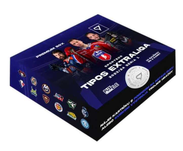 Levně Hokejové karty Tipos extraliga 2023-2024 Premium box 1. série