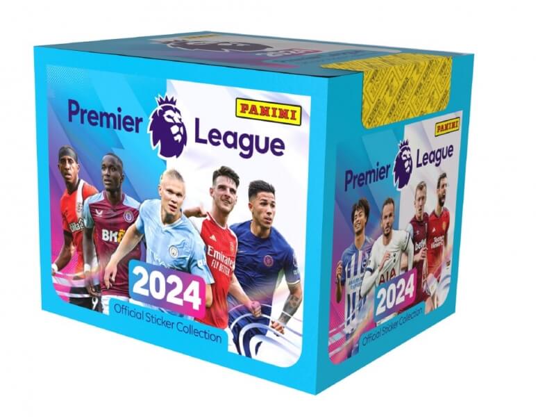 Levně Fotbalové samolepky Panini Premier League 2023/2024 - box 50 balíčků