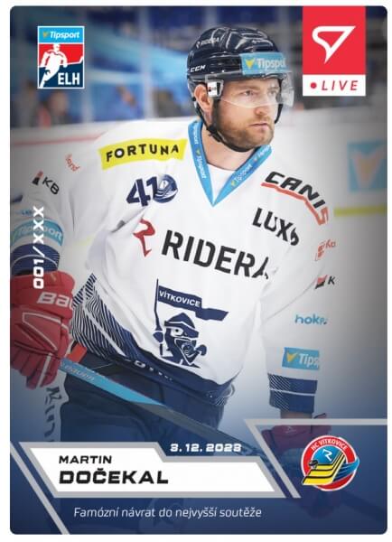 Levně Hokejová karta Live Tipsport 2023-2024 - L-27 Martin Dočekal