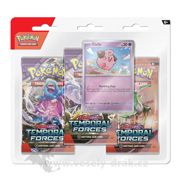 Levně Pokémon Temporal Forces 3-Pack Blister - Cleffa