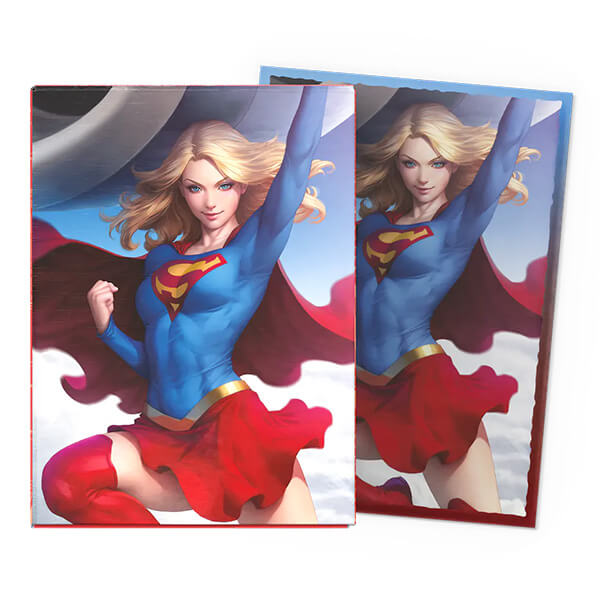 Levně Obaly na karty Dragon Shield Brushed Art Sleeves - Supergirl – 100 ks