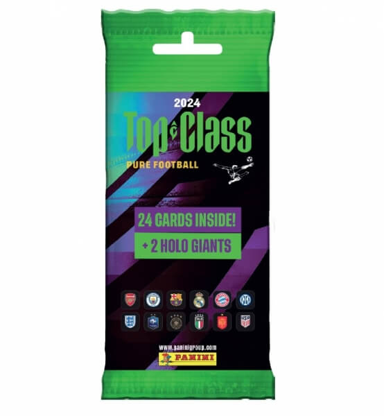 Veselý drak Fotbalové karty Panini Top Class 2024 Fat Pack