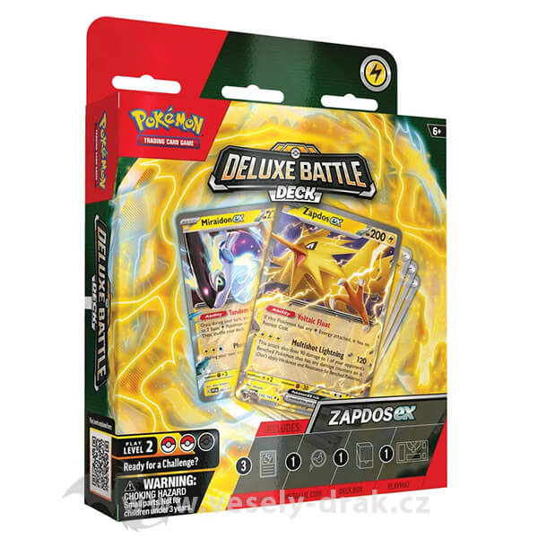 Levně Pokémon Zapdos ex Deluxe Battle Deck - mírně až pokročilý hráči
