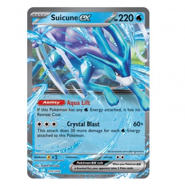 Pokémon karta Suicune EX z Premium Collection Lugia