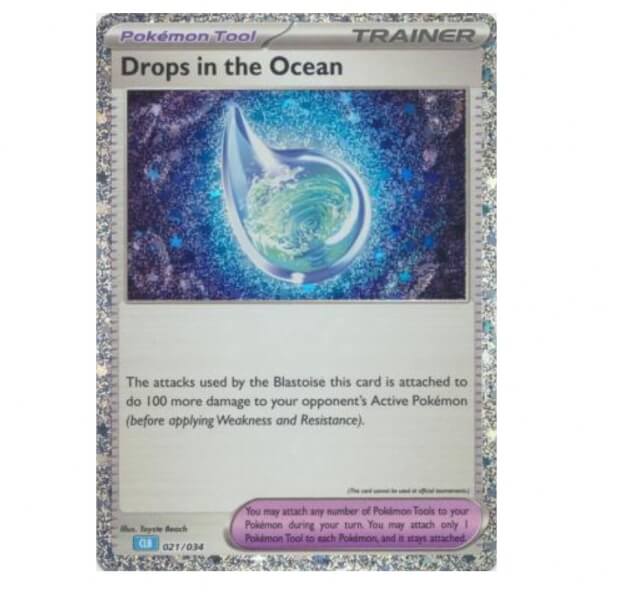 Levně Pokémon karta Drops in the Ocean z Premium Collection Lugia