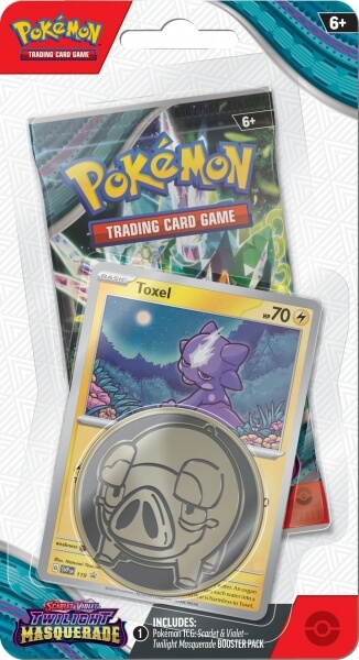 Pokémon Twilight Masquerade Checklane Blister - Toxel