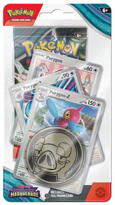 Levně Pokémon Twilight Masquerade Premium Checklane Blister - Porygon