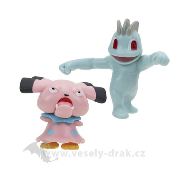 Pokémon akční figurky Machop a Snubbull - 5 cm