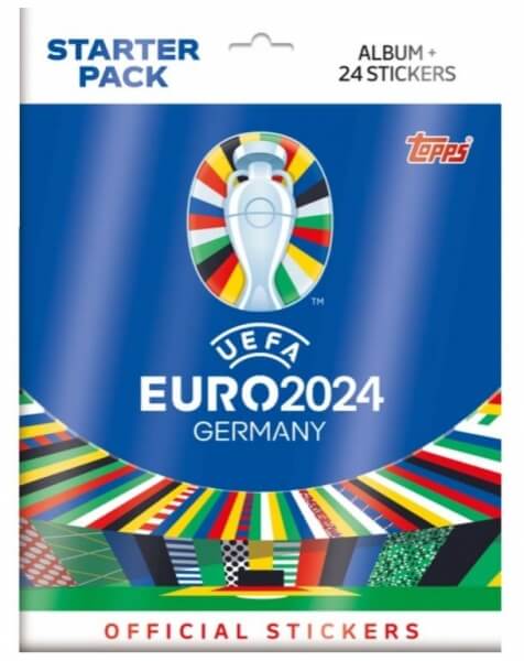 Topps EURO 2024 Starter Pack - album + samolepky - 2. jakost