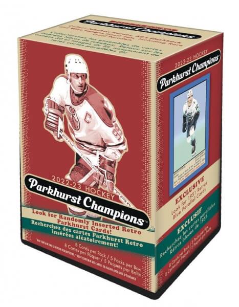 Levně 2022-2023 NHL UD Parkhurst Champions Blaster Box - hokejové karty