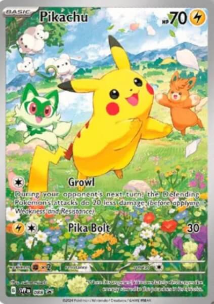Pokémon karta Pikachu z Paldea Adventure Chest