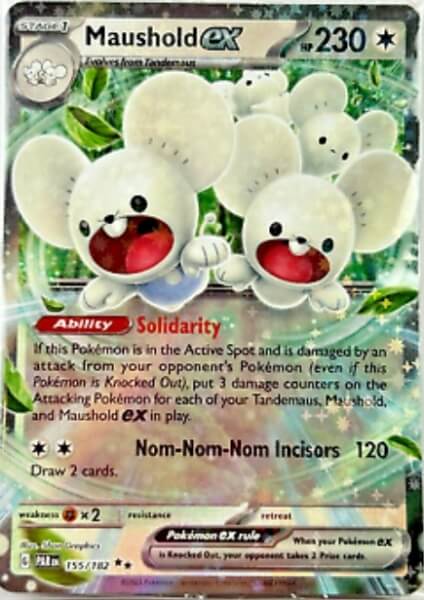 Pokémon karta Mousehold ex z Paldea Adventure Chest