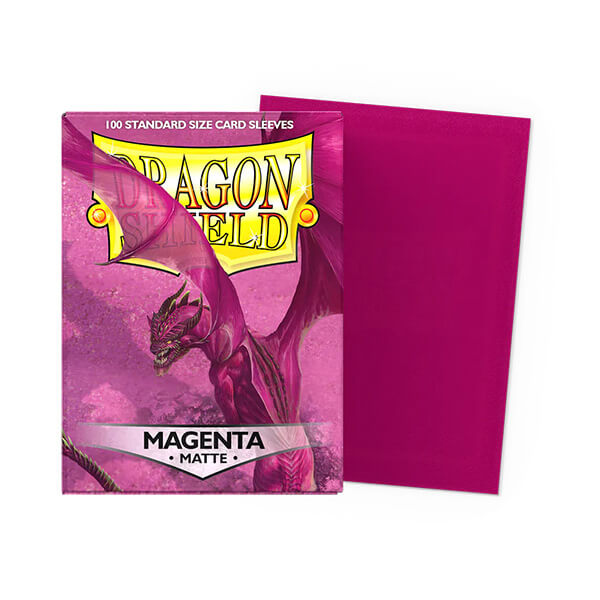 Levně Obaly na karty Dragon Shield Standard Sleeves - Matte Magenta - 100 ks