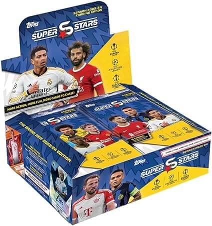 Fotbalové karty Topps 2023-2024 UEFA Superstars Booster Box