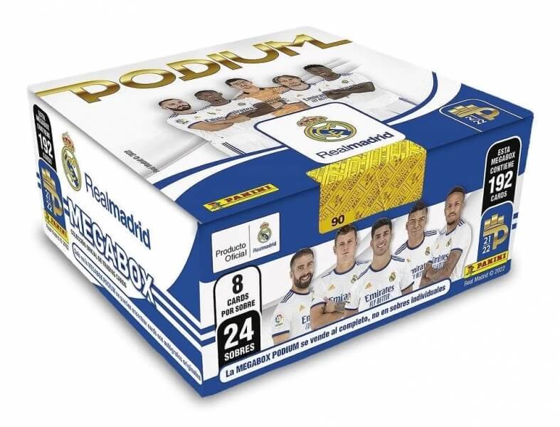 Fotbalové karty Panini 2021-2022 Podium Real Madrid Megabox