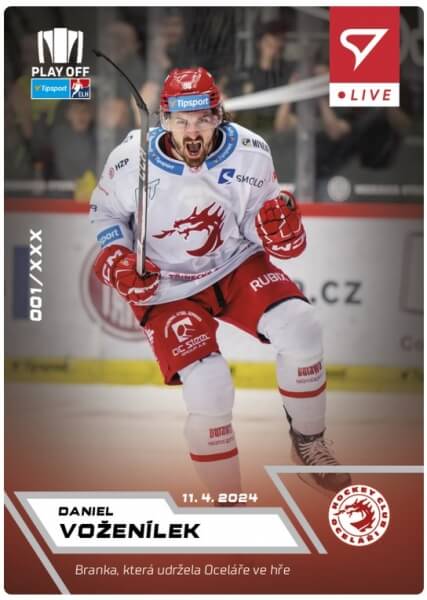 Hokejová karta Live Tipsport 2023-2024 - L-81 Daniel Voženílek