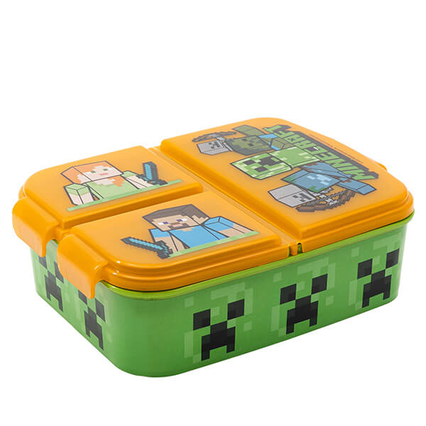 Svačinový box Minecraft - tříkomorový