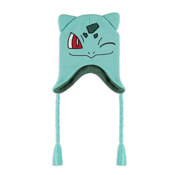 Pletená čiapka cez uši Pokémon Bulbasaur